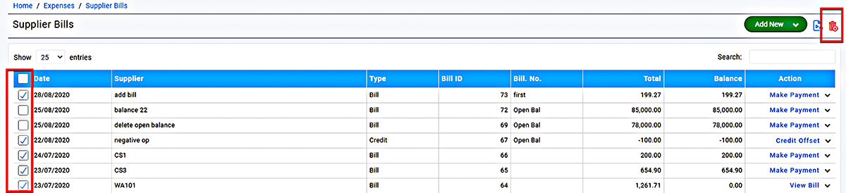 Supplier Bill